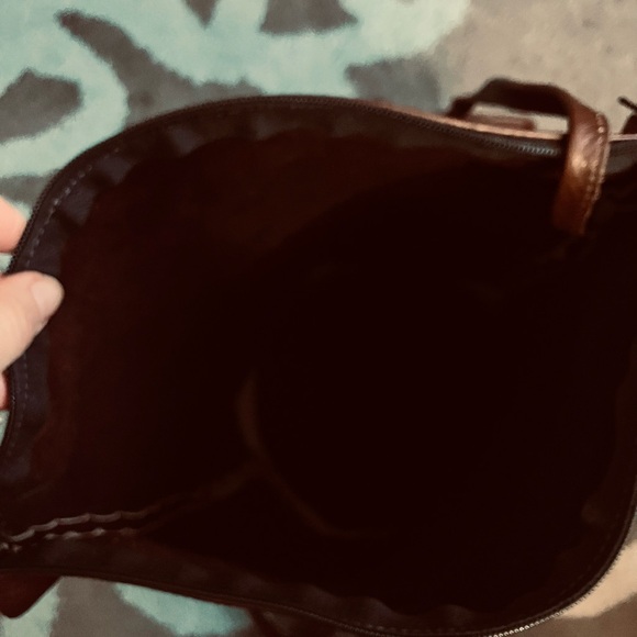 Vintage Brown Leather Hobo Bag - Picture 6 of 11